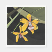 黄蘭の花の熱帯植物 スタンダードランチョンナプキン (正面)