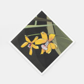 黄蘭の花の熱帯植物 スタンダードランチョンナプキン (角)