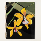 黄蘭の花の熱帯植物 プランナー手帳 (正面)