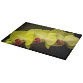 黄蘭 – 装飾ガラス カッティングボード (角)