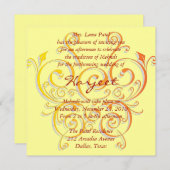 黄蝶 招待状 (正面/裏面)