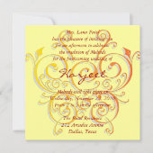 黄蝶 招待状 (正面)