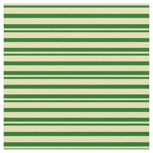 黄褐色と暗緑色のストライプ ファブリック (クローズアップ)