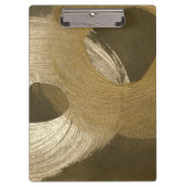 黄褐色と暗褐色の円形の砂嵐 クリップボード (正面)