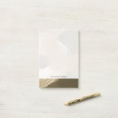 黄褐色と暗褐色の円形の砂嵐 ポストイット (デスク上)