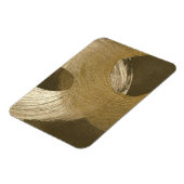 黄褐色と暗褐色の円形の砂嵐 マグネット (左側)