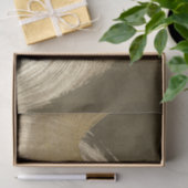 黄褐色と暗褐色の円形の砂嵐 薄葉紙 (ギフト)