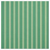 黄褐色と海緑の色の線 ファブリック (見本)