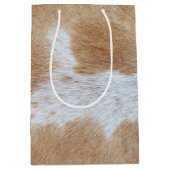 黄褐色と白髪 ミディアムペーパーバッグ (正面)