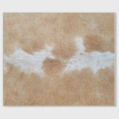 黄褐色と白髪 ラッピングペーパー (フラット)