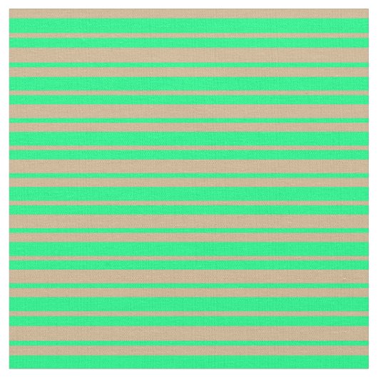 黄褐色と緑のパターン ファブリック (クローズアップ)