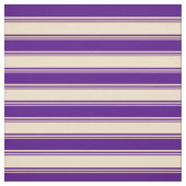 黄褐色と藍色の線 ファブリック (見本)