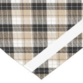 黄褐色と黒の格子縞 ロングテーブルランナー (コーナー)