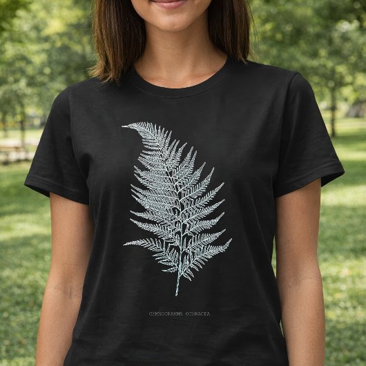黄褐色のシダの葉、 Gymnogramma ochracea Tシャツ