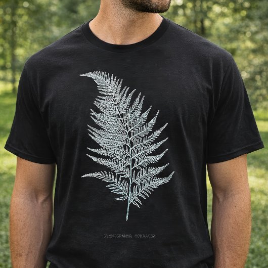 黄褐色のシダの葉、 Gymnogramma ochracea Tシャツ