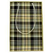 黄褐色のタータンチェック格子状。 ミディアムペーパーバッグ (正面)