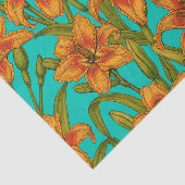 黄褐色のデイリーな花 薄葉紙 (詳細)