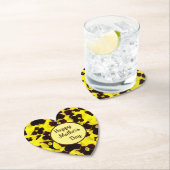 黄褐色のパンジーが母親の日 ペーパーコースター (インサイチュ)