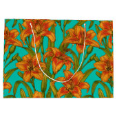 黄褐色の乾燥した花 ラージペーパーバッグ (裏面)