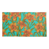 黄褐色の乾燥した花 枕カバー (裏面-左)