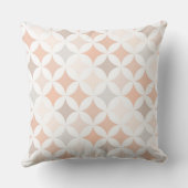 黄褐色の幾何学的ダイヤモンド円 クッション (裏面)