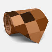 黄褐色の正方形 ネクタイ (ロール)