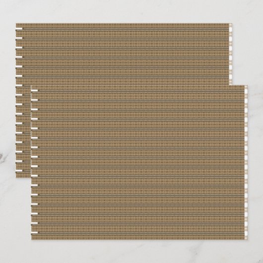 黄褐色の生地を表すクローズアップ画像 サンキューカード (正面/裏面)