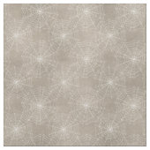 黄褐色の白いクモの巣 ファブリック (見本)