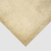 黄褐色の背景に時計が付いた馬と馬車 薄葉紙 (詳細)