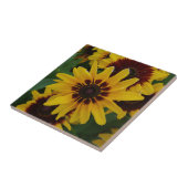 黄褐色の花タイル タイル (側面)