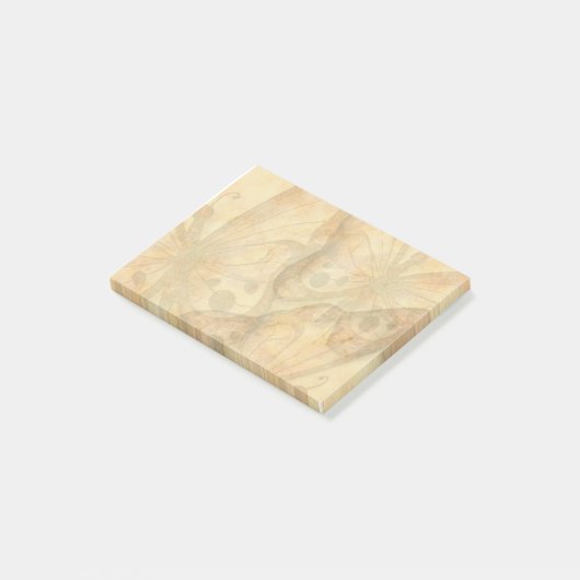 黄褐色の蝶 ポストイット (アングル)