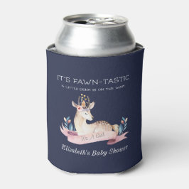 黄褐色の鹿女の子の赤ちゃんシャワーの好意 缶クーラー