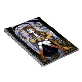 黄褐色のTherianthropeの自然の精神の妖精のノート ノートブック (右側)