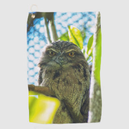 黄褐色はフクロウ ゴルフタオル