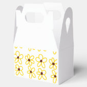 黄褐色ひまわり模様フローラモダン法 フェイバーボックス (オープン)