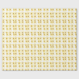 黄褐色ひまわり模様フローラモダン法 ラッピングペーパー