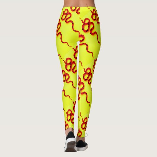 黄褐色サンゴ レギンス (裏面)