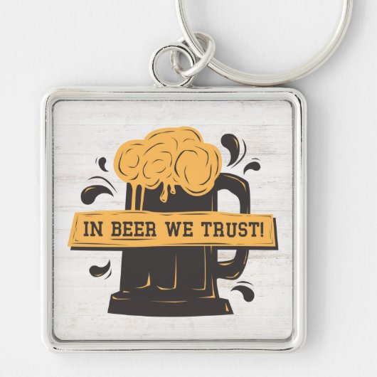 黄褐色レトロ キーホルダー (正面)