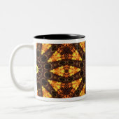 黄褐色 ツートーンマグカップ (左)