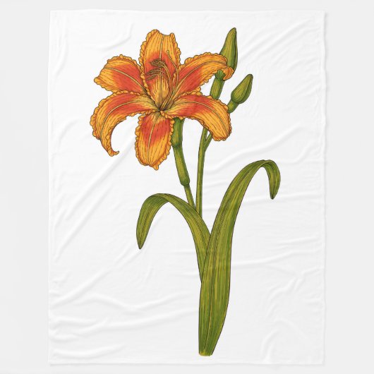 黄褐色 フリースブランケット (正面)