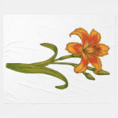 黄褐色 フリースブランケット (正面(横))