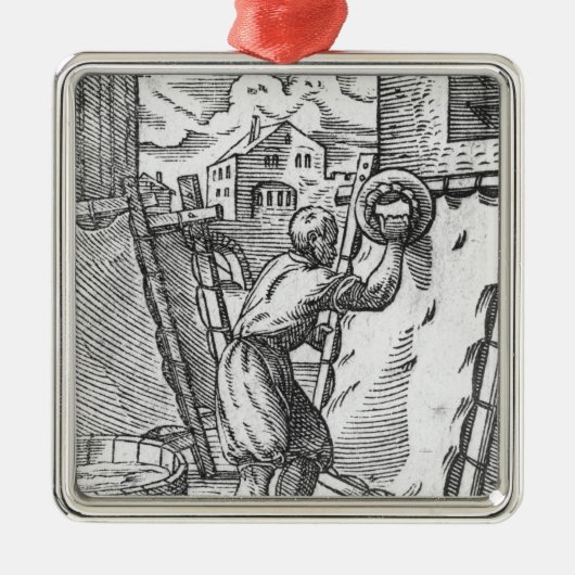 黄褐色 メタルオーナメント (正面)