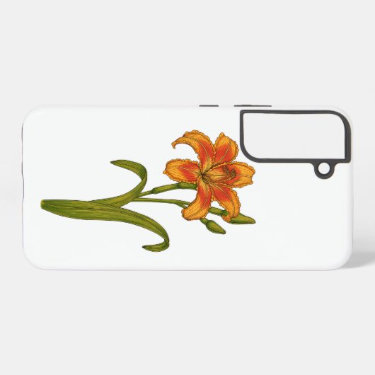 黄褐色 SAMSUNG GALAXYケース (裏面横)