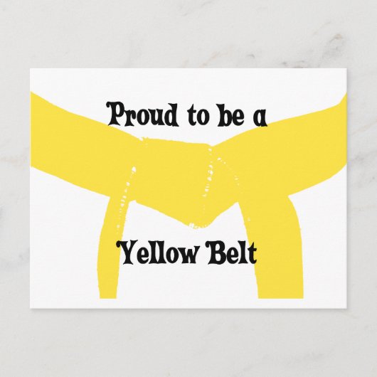 黄誇りを持った帯になる ポストカード (正面)