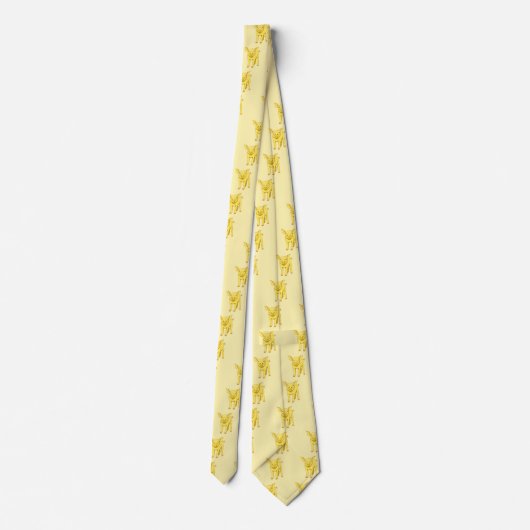 黄豚の日7月17日かわいい子豚 ネクタイ (裏面)