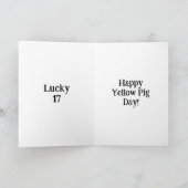 黄豚の日 カード (内部)