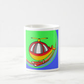 黄赤型ヘリコプター コーヒーマグカップ (中央)