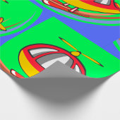 黄赤型ヘリコプター ラッピングペーパー