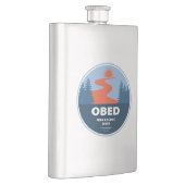 黄道に面した野良風光明媚な川 フラスク (右)