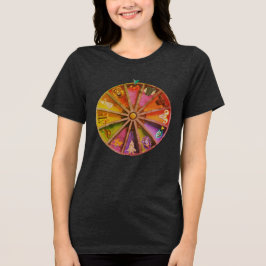 黄道十二宮の蟹座 (Cancer) トライブレンドTシャツ